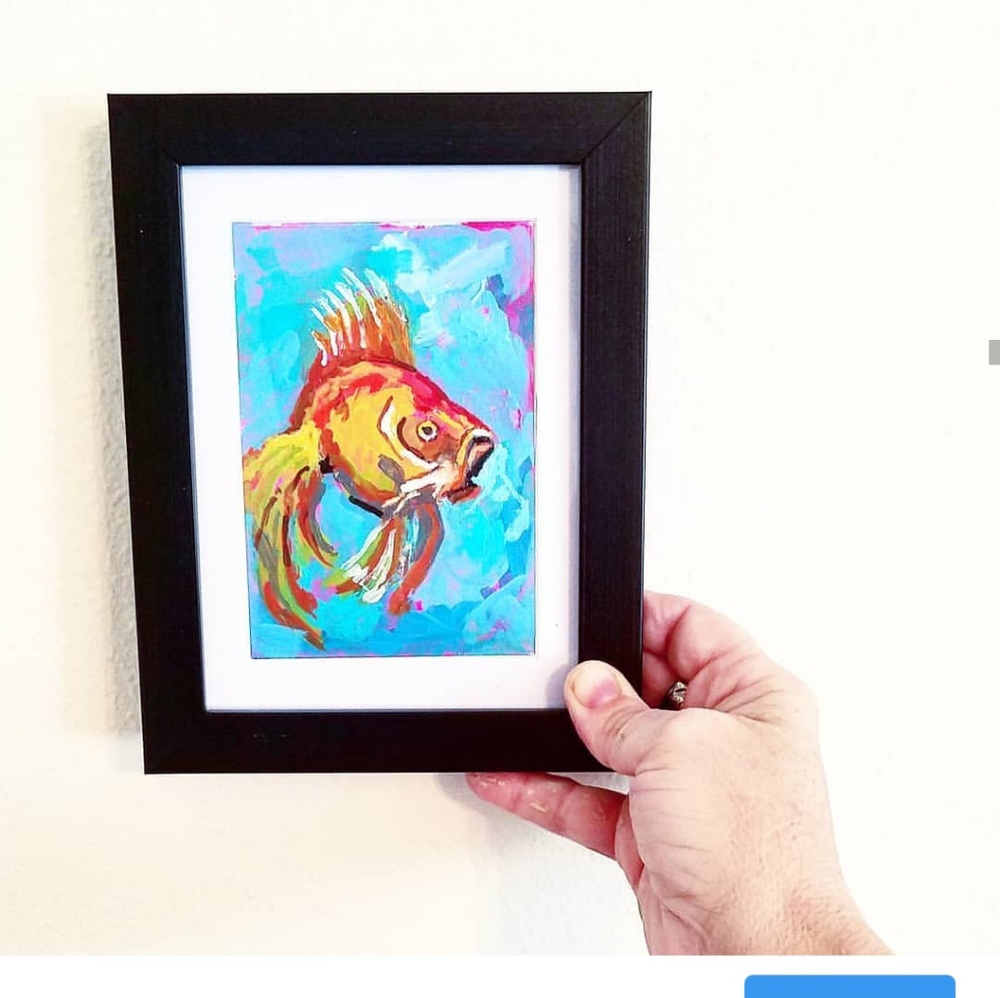 Original acrylic on paper painting